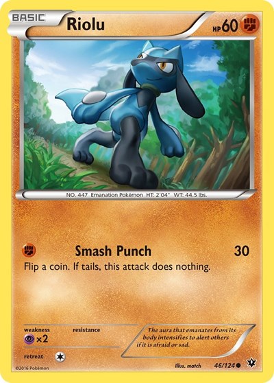 Riolu (46) XY - Fates Collide 46/124 Common Normal
