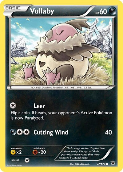 XY - Fates Collide - Common Reverse Holo - Vullaby