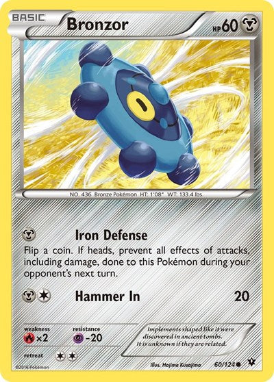 XY - Fates Collide - Common Reverse Holo - Bronzor