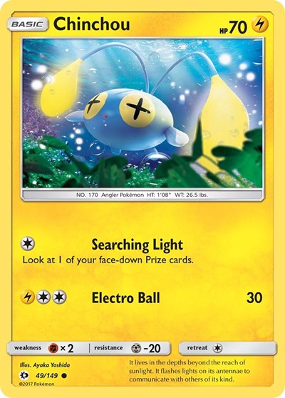 SM Base Set - Common Reverse Holo - Chinchou