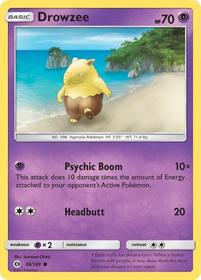 SM Base Set - Common Reverse Holo - Drowzee