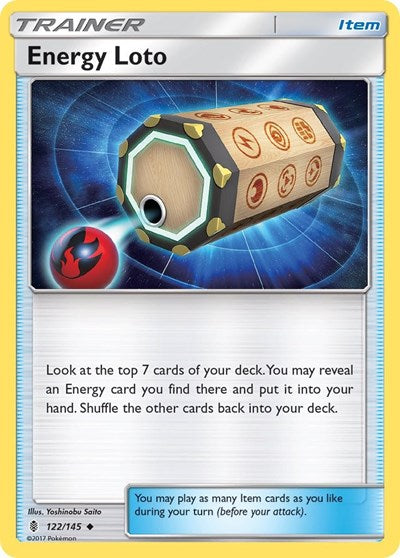 SM - Guardians Rising - Uncommon Reverse Holo - Energy Loto
