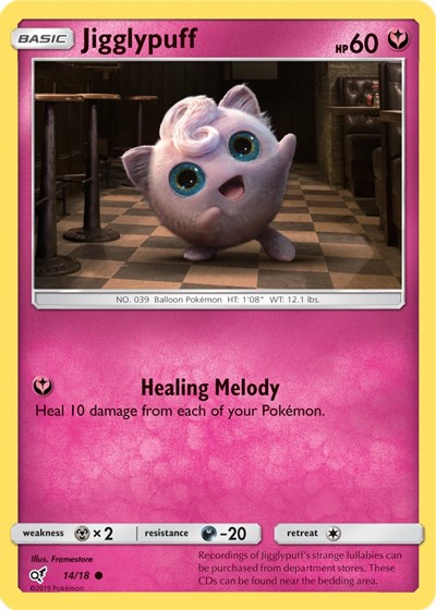 Detective Pikachu - Common Holofoil - Jigglypuff Holo Common