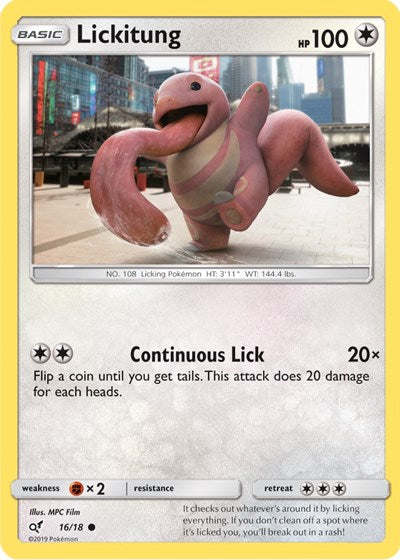 Detective Pikachu - Common Holofoil - Lickitung Holo Common
