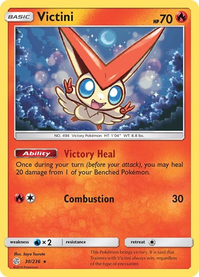 SM - Cosmic Eclipse - Holo Rare Holofoil - Victini