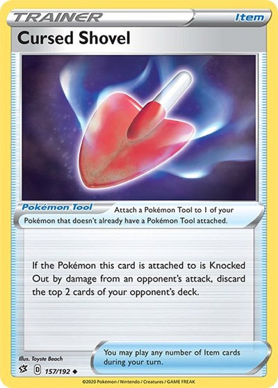 SWSH02: Rebel Clash - Uncommon Reverse Holo - Cursed Shovel