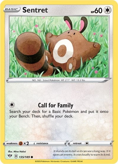 SWSH03: Darkness Ablaze - Common Reverse Holo - Sentret