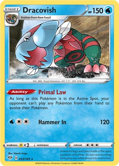 SWSH03: Darkness Ablaze - Holo Rare Holofoil - Dracovish