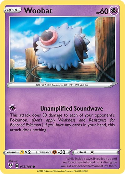 SWSH04: Vivid Voltage - Common Reverse Holo - Woobat