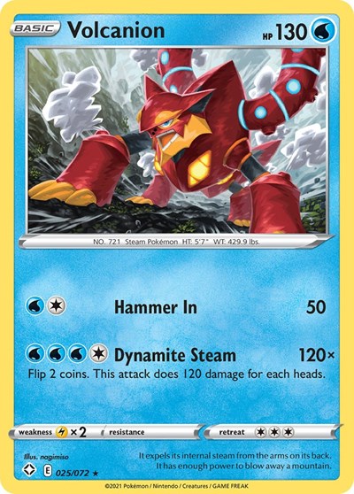 Shining Fates - Rare Reverse Holo - Volcanion