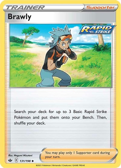 SWSH06: Chilling Reign - Uncommon Reverse Holo - Brawly