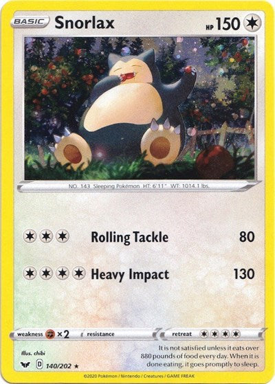 Blister Exclusives - Promo Holofoil - Snorlax 140 202 Cosmos Holo