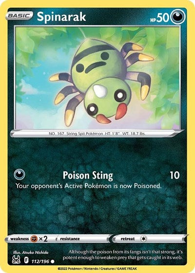 SWSH11: Lost Origin - Common Reverse Holo - Spinarak