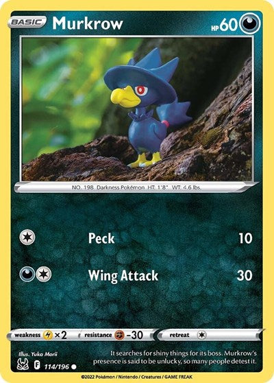 SWSH11: Lost Origin - Common Reverse Holo - Murkrow