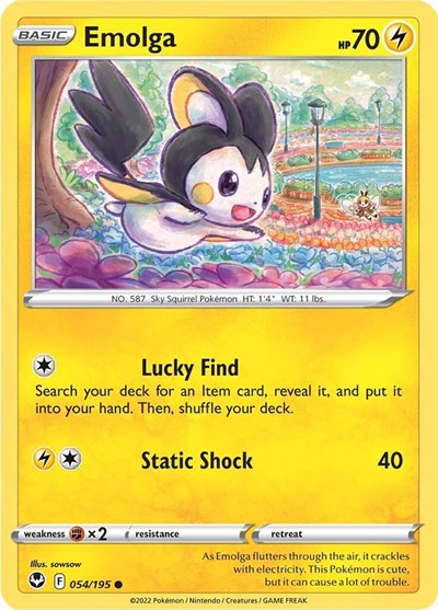 SWSH12: Silver Tempest - Common Reverse Holo - Emolga