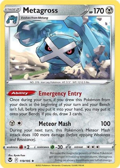 SWSH12: Silver Tempest - Holo Rare Holofoil - Metagross