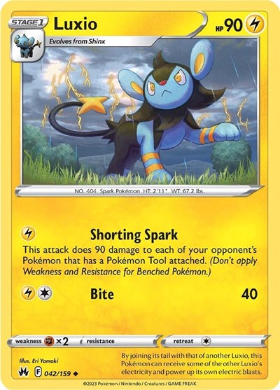 Crown Zenith - Uncommon Reverse Holo - Luxio 42