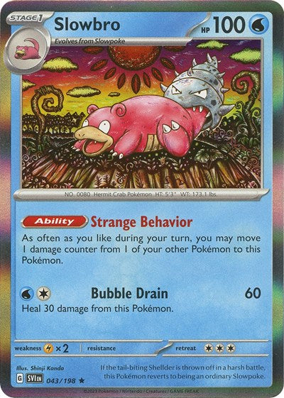 Slowbro SV01: Scarlet & Violet Base Set 043/198 Rare Holofoil