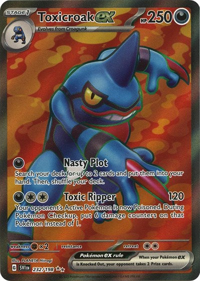 SV01: Scarlet & Violet Base Set - Ultra Rare Holofoil - Toxicroak ex 232 198