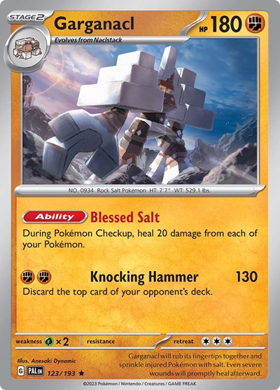 SV02: Paldea Evolved - Rare Reverse Holo - Garganacl