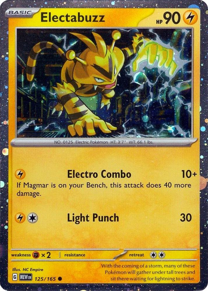 Electabuzz - 125/165 (Cosmos Holo) Miscellaneous Cards & Products 125/165 Promo Holofoil