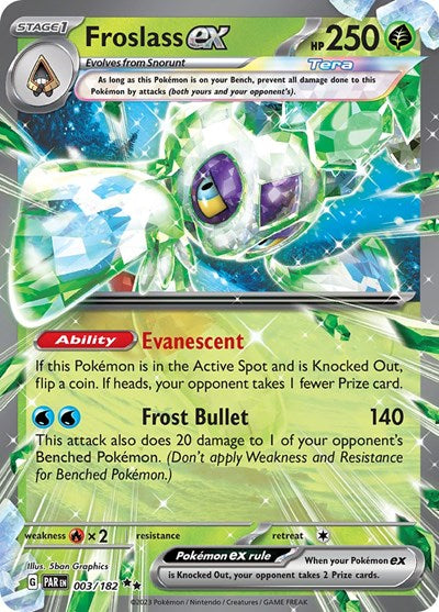 Froslass ex - 003/182 SV04: Paradox Rift 003/182 Double Rare Holofoil
