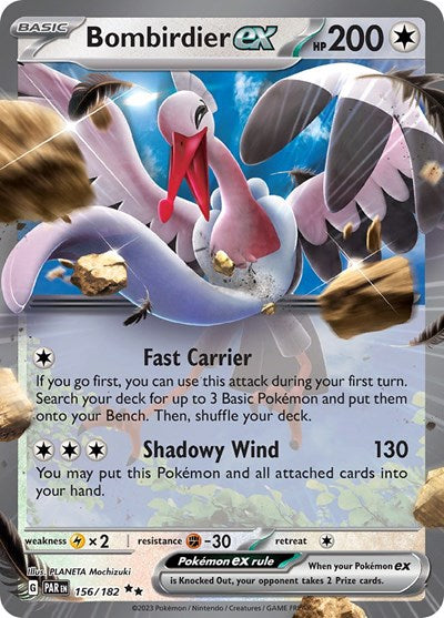 Bombirdier ex SV04: Paradox Rift 156/182 Double Rare Holofoil