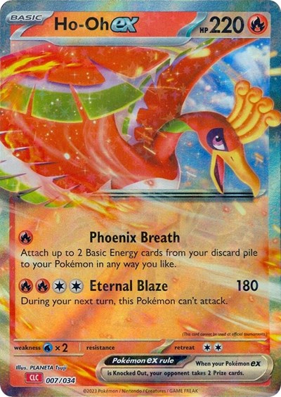 Ho-oh ex Trading Card Game Classic 007/034 Classic Collection Holofoil