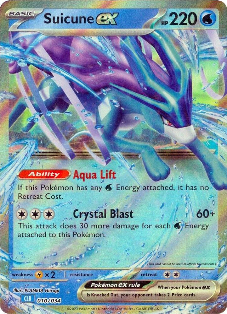 Suicune ex Trading Card Game Classic 010/034 Classic Collection Holofoil