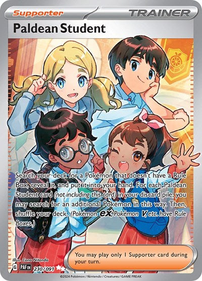 SV: Paldean Fates - Ultra Rare Holofoil - Paldean Student 230 091