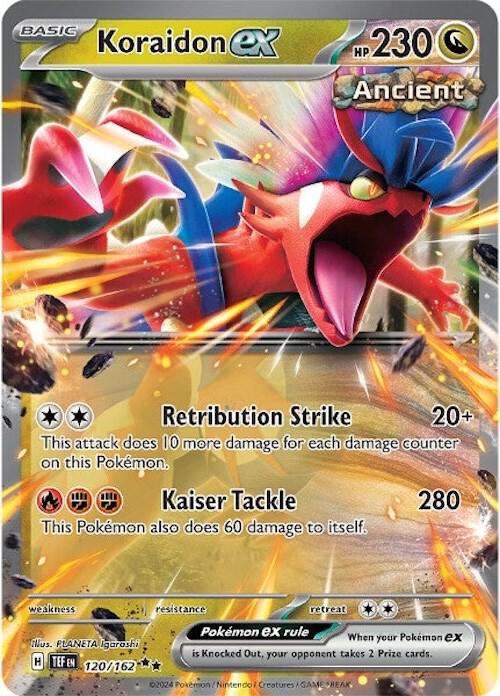 Koraidon ex SV05: Temporal Forces 120/162 Double Rare Holofoil