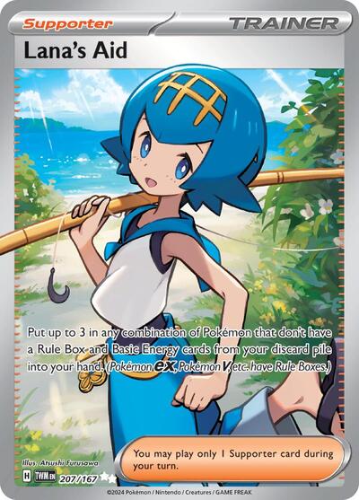 Lanas Aid 207 167 SV06: Twilight Masquerade 207/167 Ultra Rare Holofoil