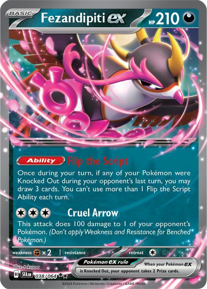 Fezandipiti ex - 038/064 SV: Shrouded Fable 038/064 Double Rare Holofoil