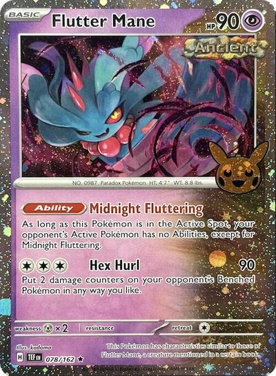 Flutter Mane (Cosmos Holo) Trick or Trade BOOster Bundle 2024 078/162 Holo Rare Holofoil
