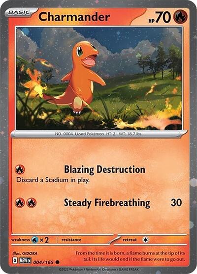 Charmander - 004/165 (Cosmos Holo) Miscellaneous Cards & Products 004/165 Promo Holofoil