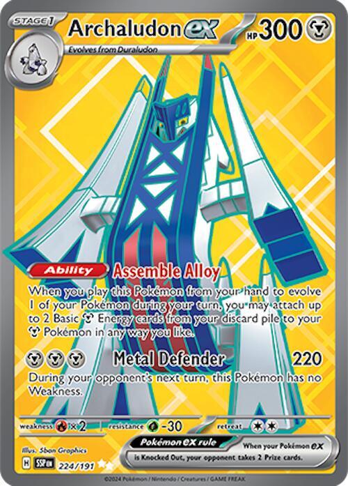Archaludon ex - 224/191 SV08: Surging Sparks 224/191 Ultra Rare Holofoil
