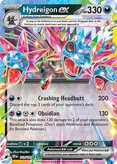 Hydreigon ex - 119/191 SV08: Surging Sparks 119/191 Double Rare Holofoil