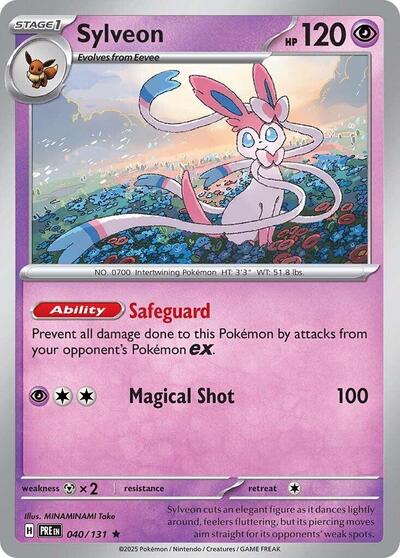 Sylveon SV: Prismatic Evolutions 040/131 Rare Holofoil