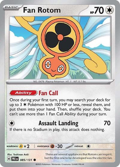 Fan Rotom SV: Prismatic Evolutions 085/131 Common Normal