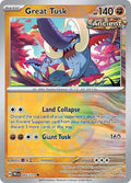 SV: Prismatic Evolutions - Uncommon Holofoil - Great Tusk Poke Ball Pattern