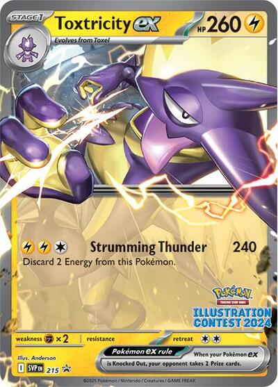 Toxtricity ex - 215 (Illustration Contest 2024) SV: Scarlet & Violet Promo Cards 215 Promo Normal
