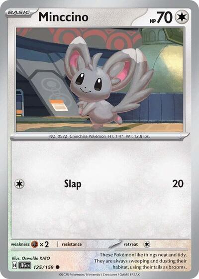 Minccino SV09: Journey Together 125/159 Common Reverse Holofoil