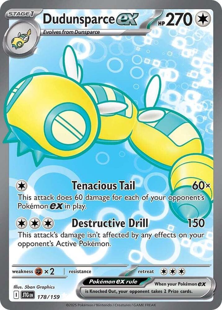 Dudunsparce ex - 178/159 SV09: Journey Together 178/159 Ultra Rare Holofoil