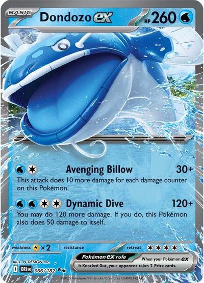 Dondozo ex - 066/182 SV10: Destined Rivals 066/182 Double Rare Holofoil