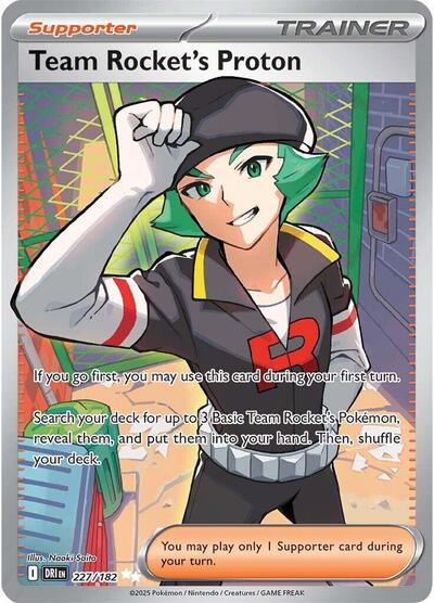 Team Rockets Proton 227 182 SV10: Destined Rivals 227/182 Ultra Rare Holofoil