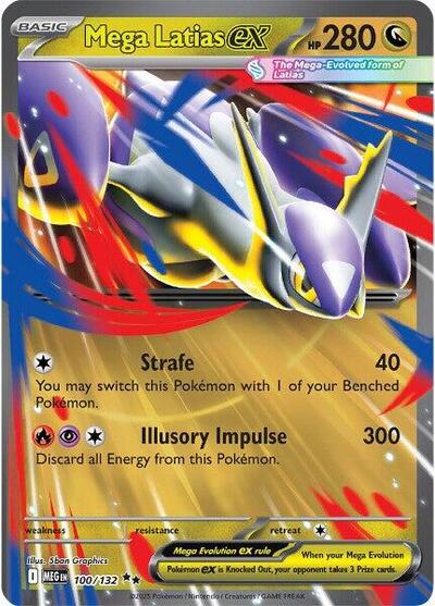 Mega Latias ex - 100/132 ME01: Mega Evolution 100/132 Double Rare Holofoil