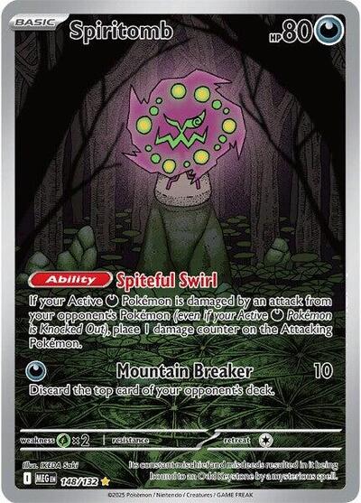 ME01: Mega Evolution - Illustration Rare Holofoil - Spiritomb 148 132