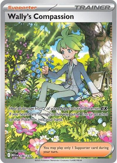Wallys Compassion 186 132 ME01: Mega Evolution 186/132 Special Illustration Rare Holofoil