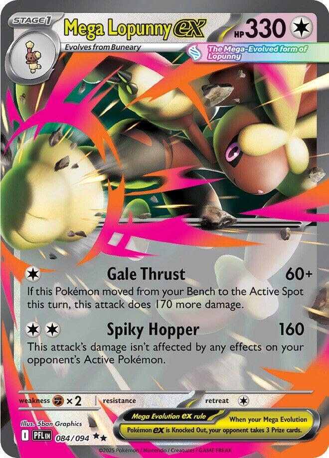Mega Lopunny ex - 084/094 ME02: Phantasmal Flames 084/094 Double Rare Holofoil