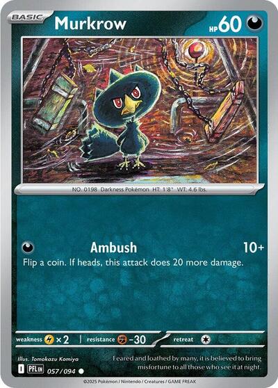 Murkrow ME02: Phantasmal Flames 057/094 Common Reverse Holofoil